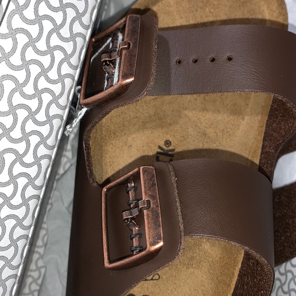 Birkenstock Women’s Arizona Birko-Flor Sandals, Brown NWT - Picture 6 of 11